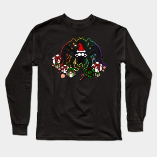 Santa Spider w/ Presents (Rainbow 1) Long Sleeve T-Shirt